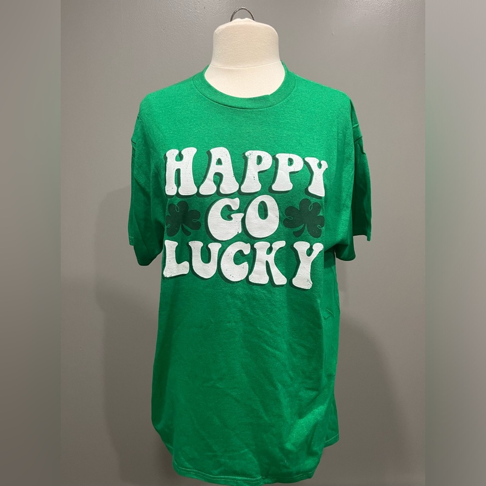 Happy‎ go lucky Irish tshirt